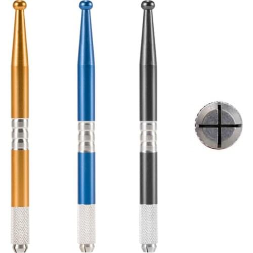 5pcs Gold Black Color Microblading Pen Manual Tattoo Machine Needle Blade Permanent Makeup Embroidered Eyebrow Lips Supplies