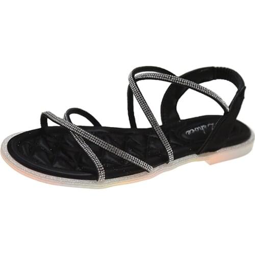 Trendy fashion ladies flat sandals, casual home sandals, open-toed shoes