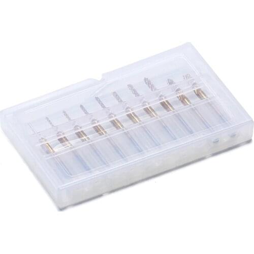 10 Pieces Set Tungsten Carbide Extended PCB Corn Cutter CNC Engraving Wood Router Corn Milling Cutter PCB Drill