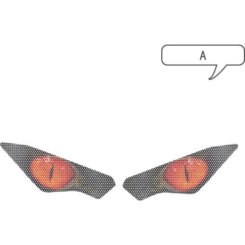 For Kawasaki Ninja 400 18-20 Headlight Sticker Headlight Film Horizon Headlight Decorative Film