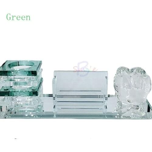 1set Business Card Holder Dental Crystal Molar Business Card Holder+Pen Holder Set Dental Gift For Dental Clinic Decoration