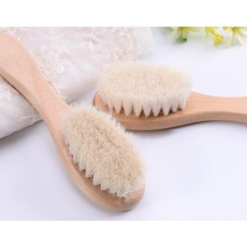 Newborn photography props baby wooden wool comb to assist baby studio shooting soothing props