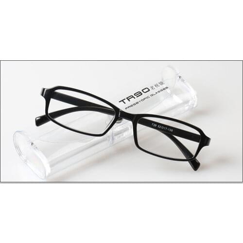 TR90 Reading glasses men women Ultra light high toughness resin portable with case +4.5 +5 +5.5 +6 +6.5 +7 +7.5 +8 to +12