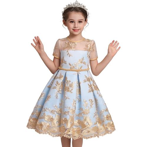 Winter Girl Dress Kids Christmas Party Princess Dresses For 3-10 Girls Wedding Gown Clothes Children Halloween Flower Costume