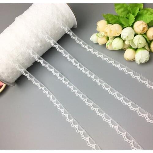 10 Yards/lot Width 1.5cm Beige 100% Cotton Lace Ribbon Handicraft Embroidery Lace Trim Fabric DIY Sewing Garment Accessories