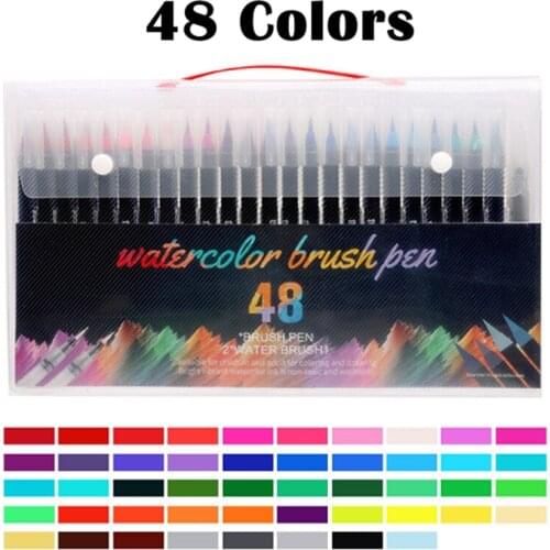 20/24/48/Set Watercolor Pen Painting Markers Pen Premium Soft Brush Pen Set Coloring Books Manga Comic Calligraphy Marker Set