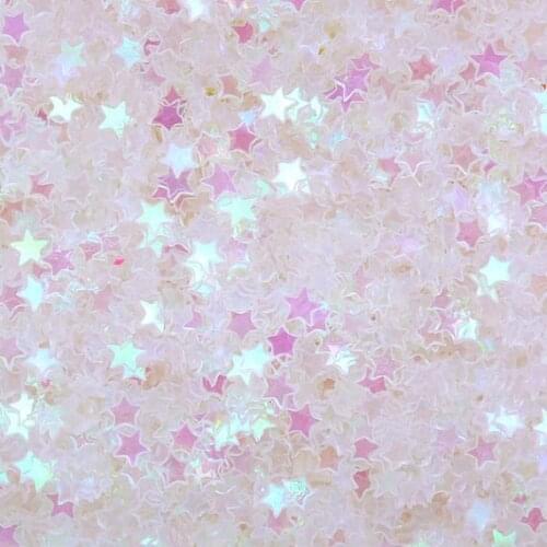 250gram Star Glitter Sprinkle Confetti Sequins Micro Stars Fake Topping (AB Clear Transparent /3mm)Nailart Deco