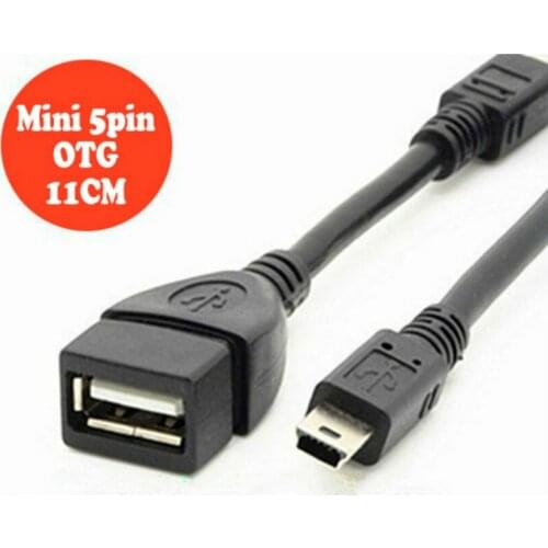 300pcs Mini USB B 5pin Male to USB2.0 A Female Data Sync Charge OTG Cable For MP3 MP4 Cell Phone
