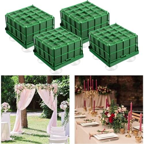 4PCS Floral Foam Bricks Flower Packing Arranging Flowers Florist Supplies for Artificial Flower Mud DIY Flower Arrangement Craft