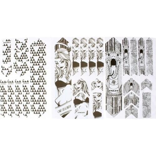 ENLEE 3D Bicycle Frame Stickers Scratch-Resistant Reflective Road MTB Bike Protect Sticker Cycling Guard Cover Bike Part