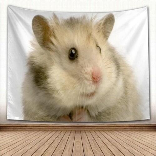 Animal Hamster Tapestry Wall Hanging Tapestries Farmhouse Home Party Wall Cover Decor College Dorm Wall Carpet New Arrival