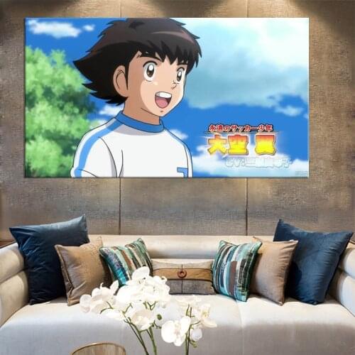 Japanes eanime Captain Tsubasa Cartoon Art Decor Picture Quality Canvas Painting Home Decor Nursery Kids Room Wall Decor
