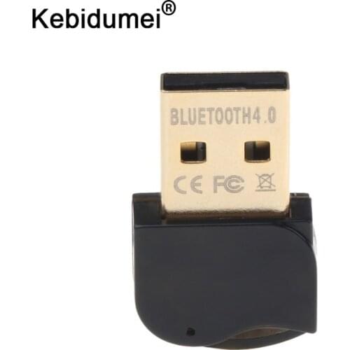 Kebidumei Mini Wireless Bluetooth 4.0 Adapter USB Dongle Transmitter Receiver Dual Mode for PC Bluetooth Adapter Free driver