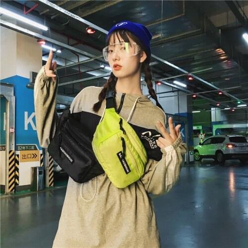 Korean Version of The Trendy Waist Bag for Men and Women Outdoor Diagonal Chest Bag Personal Running Waist Bag
