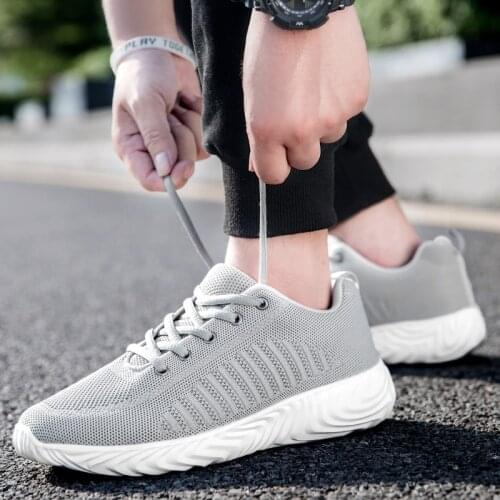 Big Size 48 Men Running Shoes Weaving Women Walking Sneakers Confortable Outdoor Athletic Trainers Breathable Lover Sport Shoes