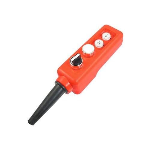 Momentary White Flat Button Up Down 3 Position Selector Hoist Pushbutton Switch