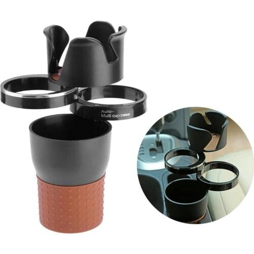 Multi-Functional Car Cup Holder Vehicle-Mounted Water Cup Drink Holder Universal Car 4 In 1 Dual Cup Mount Extender Organizer