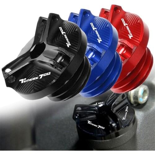 Motorcycle Accessorie Aluminum Engine Oil Filter Cup Plug Cover Screw For YAMAHA TENERE 700 Tenere700 XTZ700 2018 2019 2020 2021