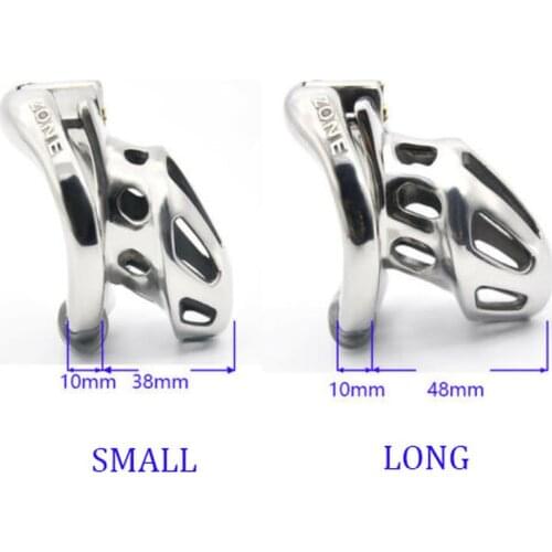 Male Stainless Steel Long Short Penis Cage Bird Chastity Device Metal Cock Ring Lock Slave BDSM Bondage Restraint Sex Toy Men