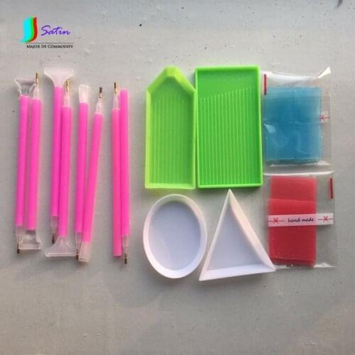 Wholesale Diamond Painting Tool Kit 4PCS Plate+20PCS Clay wax+4PCS Diamond Pen,Diamond Painting Cross Stitch Tool Set S051P