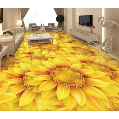 Customize wallpaper floor wallpaper for living room self adhesive wallpaper 3d flooring decoration
