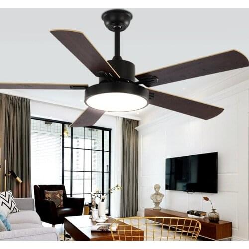 Nordic simple ceiling fan lamp dining room living room bedroom ceiling fan with lamp fan lamp one silent ceiling lights 52inch
