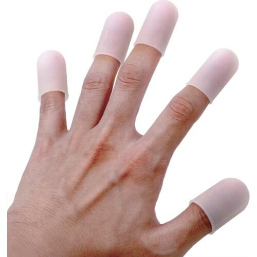 HILIFE Finger Protectors Non-slip Barbecue Tool Insulation 5 pcs/set Kitchen Tool Food Grade Silicone Finger Sleeve