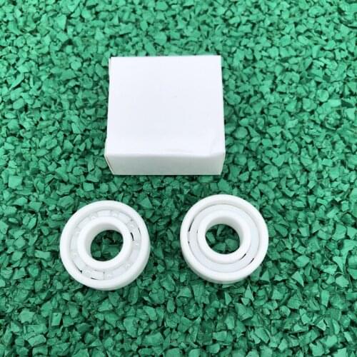 R6 full Ceramic ball bearing 9.525*22.225*5.556 / 7.144 mm Zirconia ZrO2 inch Ceramic deep groove ball bearings
