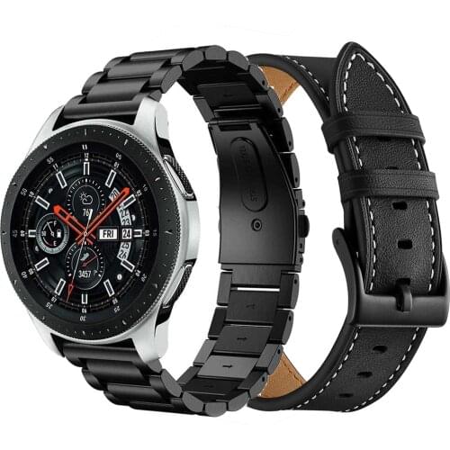 Band sets for Samsung Galaxy Watch 3 45mm/Gear S3 22mm 20mm Stainless Steel Mesh milanese bracelet for active 2 40mm 44mm strap