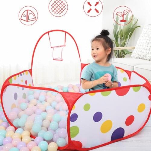 Foldable Indoor Children Basketball Ball Ocean Pool Play Tent Game House