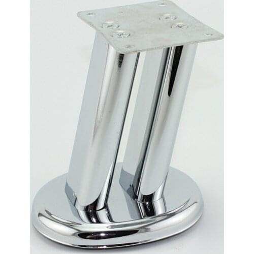 Pack of 4pcs) Chrome Furniture Stand Legs Iron finish Cabinet Table Sofa Bed Feet