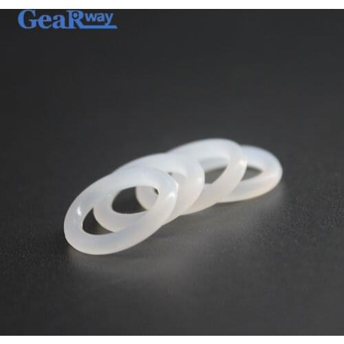 Silicon O Ring Seals 1.9mm Thickness Food Grade Silicon O Ring 41/42/43/58/59/60mm OD Transparent Silicone Rubber O Ring Gasket
