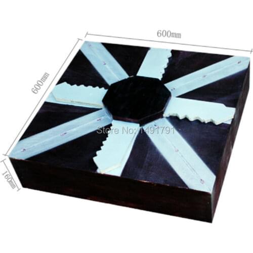 Rotating key props Takagism game props to open lock or controll motor real life room escape game