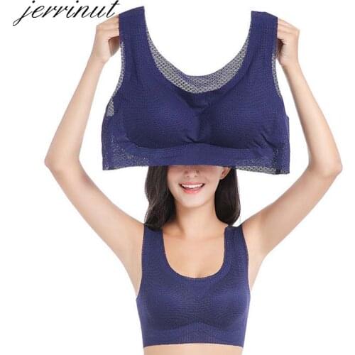 Jerrinut Plus Size Bra Seamless Underwear Women Push Up Bra Lace Bralette Bras For Women Wire Free Breathable Lingerie