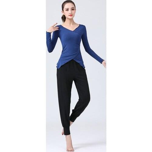 2021 New CM030 Female Latin Dance Dress Women Tops and Pants set for Ballroom Belly Modern Dancing Performamnce