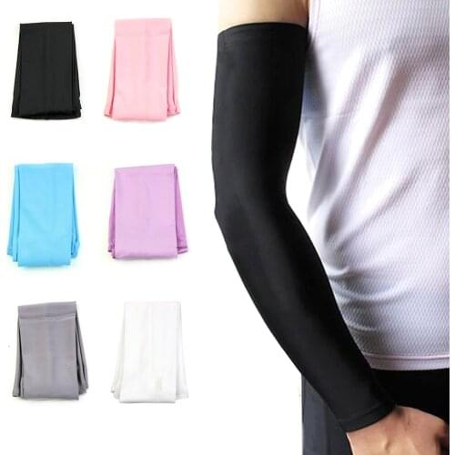 1 Pair Sun UV Block Arm Sleeves Cool Warmer Cover for Outdoor Cycling Golf Fishing Climbing ASD88
