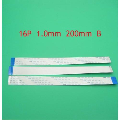 10pcs New FFC FPC flat flexible cable 1mm pitch 16 pin 16pin Reverse Length 200mm Width 17mm Ribbon Flex Cable