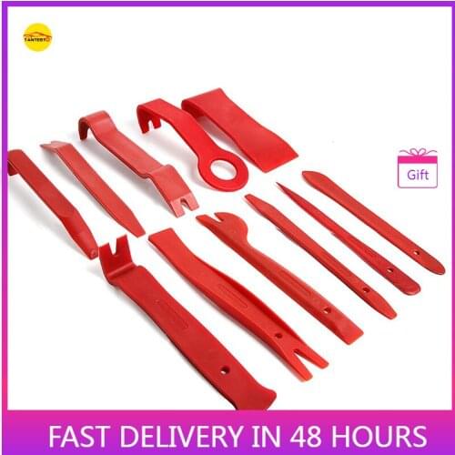 11Pc Plastic Car Door Clip Panel Trim Removal Tools Kit Set