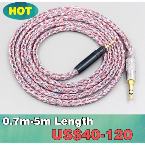 16 Core Silver OCC OFC Mixed Braided Cable For Ultrasone Performance 820 880 Signature DXP PRO STUDIO Earphone Headphone LN00759