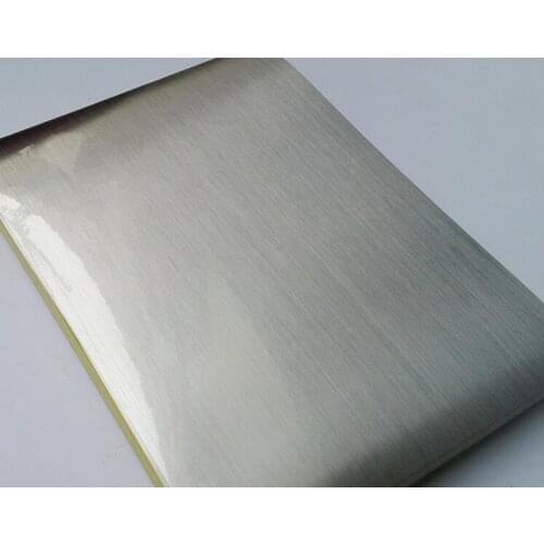 50sheets A4 Size 210mmx297mm Wire Drawing Silver Sticker Printing Waterproof Tear-proof A4 Adhesive Sticker for Laser Printer