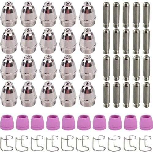 60 pcs WSD60 Consumables Of Plasma Cutting Torch Are Used For Plasma Cutting Machine CUT50P CUT60P