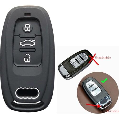 Auto Protection Key Cover Holder For Audi Q3 Q5 Q7 A1 A4 A5 A6 A7 A8 Quattro 2009-2015 Car Styling Case Keychain Shell Keyless