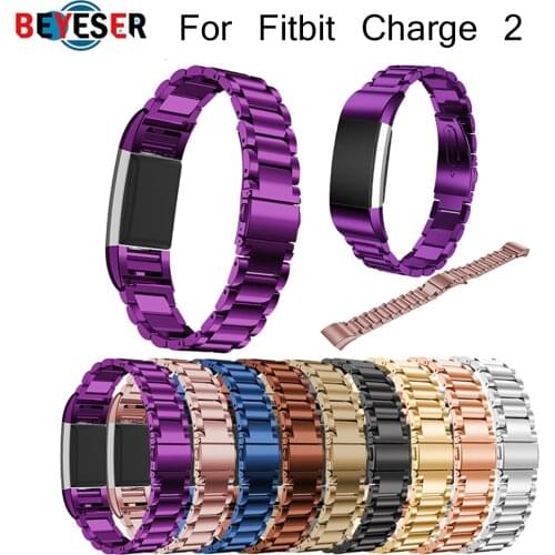 Metal Strap For fitbit charge 2 band strap Screwless Stainless Steel Bracelet For Fitbit charge2 Wristbands Replace Accessories