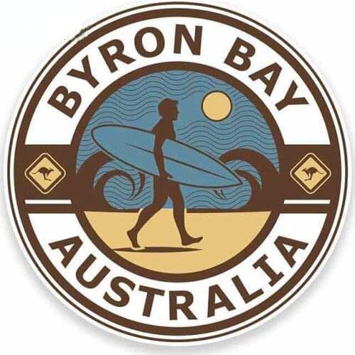 Byron Bay Australia Funny Car Stickers Bumper Trunk Truck Graphics Cover Scratches Anti-UV Waterproof Decal Car Accessories