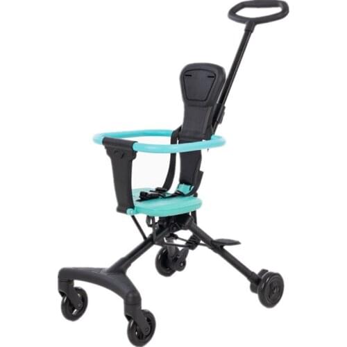 Artfunning Two-way baby stroller, lightweight baby stroller, simple aluminum alloy stroller, foldable free Shipping