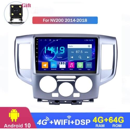 For Nissan NV200 2014 2015 2016 2017 2018 Android 10 Quad Core ROM 64GB Car GPS Navigation Radio Unit Player Built-in CarPlay