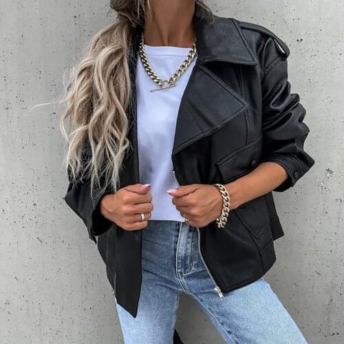 Eillysevens Women's Leather Bomber Jackets