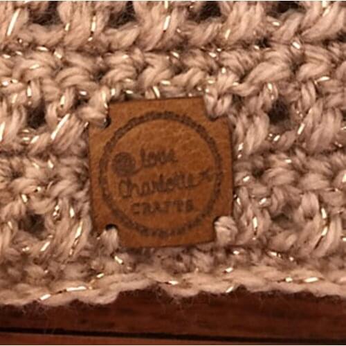 Personalized leather labels,Customize Labels for Handmade Products,leather tags for crochet, Clothing Labels