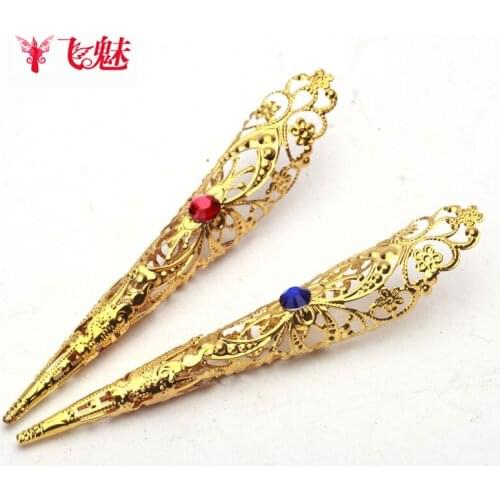 Indian belly dance jewelry Single drill dance fingernail Belly dancing Peacock dance fingernail/Armor sets(Single)