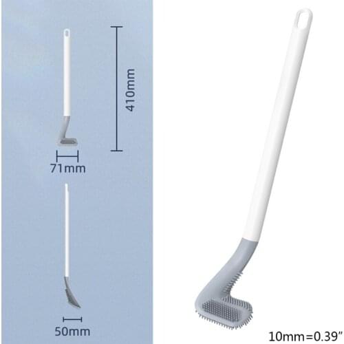 M89B Household Bathroom Golf Toilet Brush Wall Mounted Cleaning Brush Bendable Brush Head for Deep Cleaning Floor Tub Tile